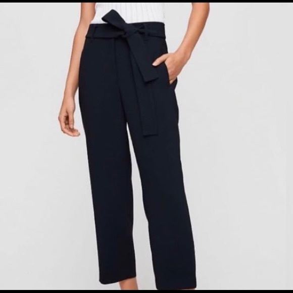 Wilfred Tie-Front Pant - size 4, black. - Picture 2 of 6